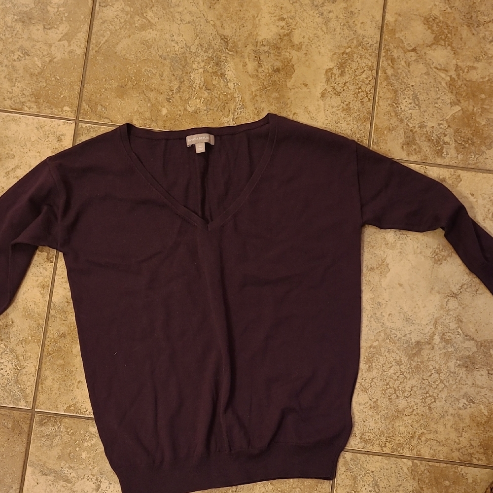 Banana Republic Deep Purple Knit Top